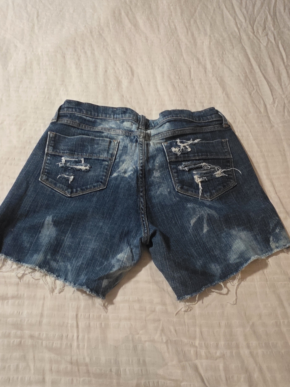Old Navy Distressed Dark Blue Denim Cutoff Shorts